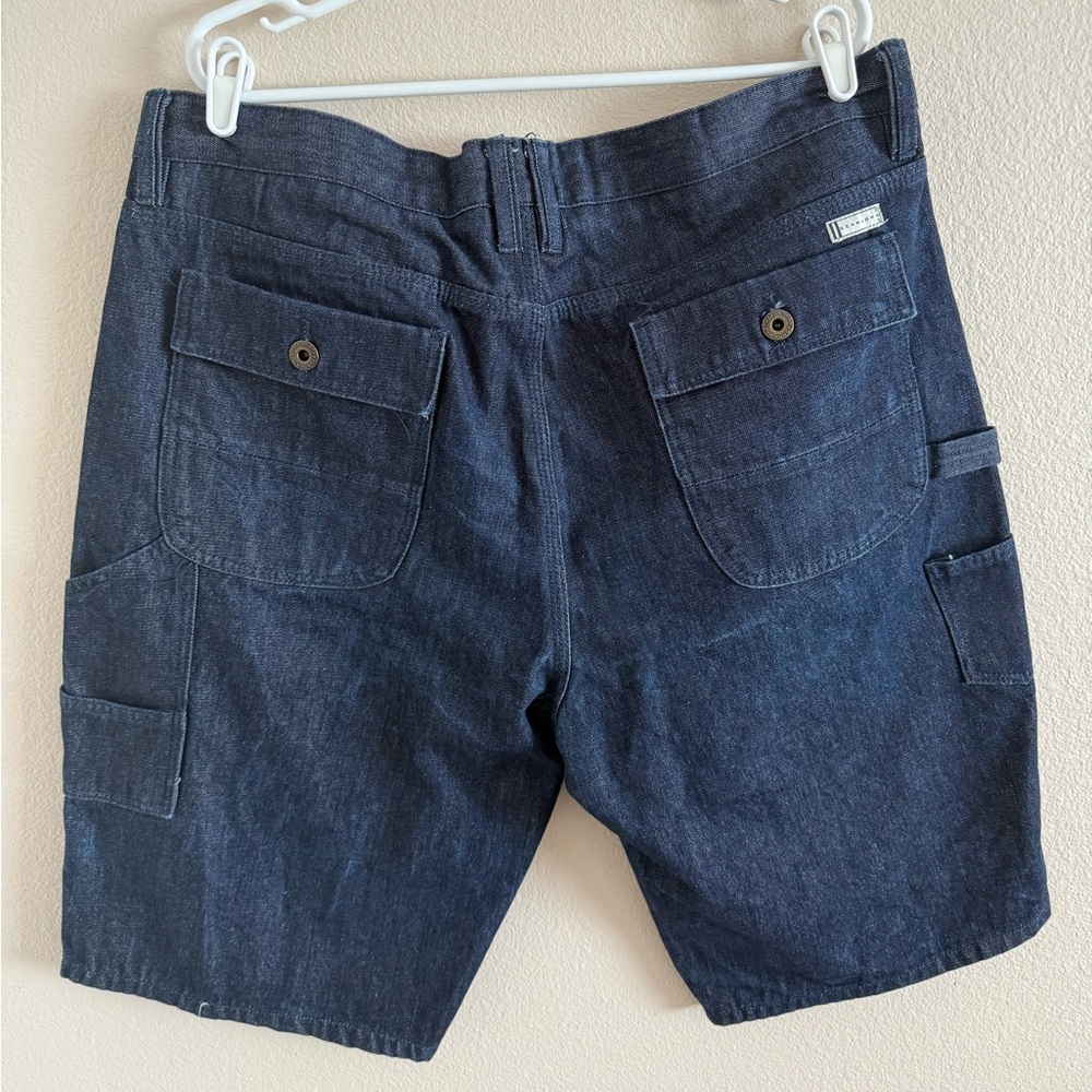Sean John NWOT Dark Denim Carpenter /Painter Style Jean Shorts size‎ 38 - Picture 2 of 2
